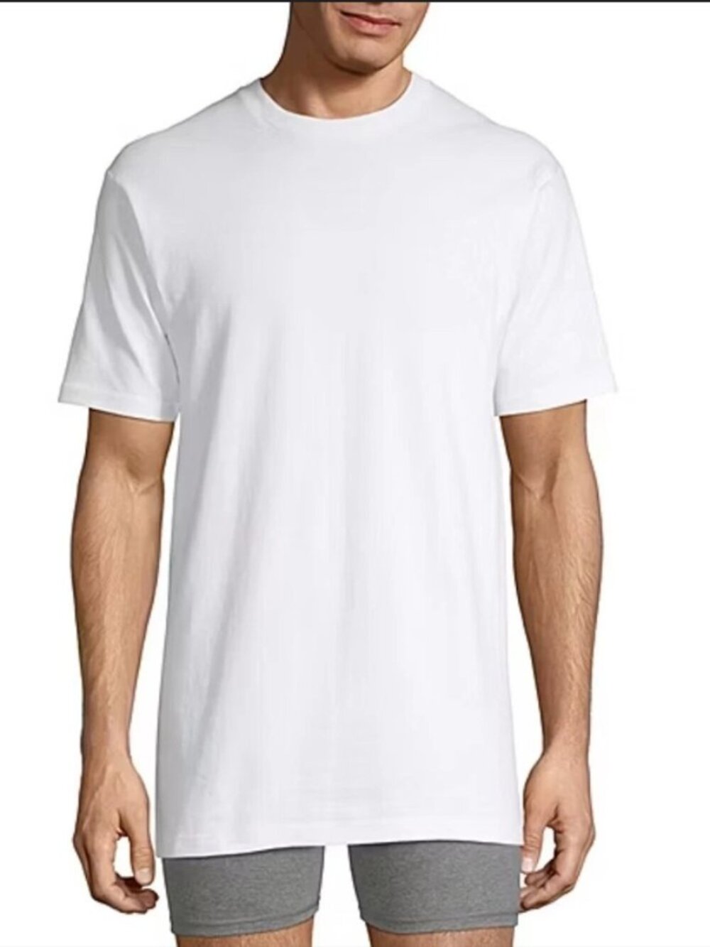 Stafford Mens Crewneck Undershirts White XXL 4-Pack 100% Cotton Super Soft NEW